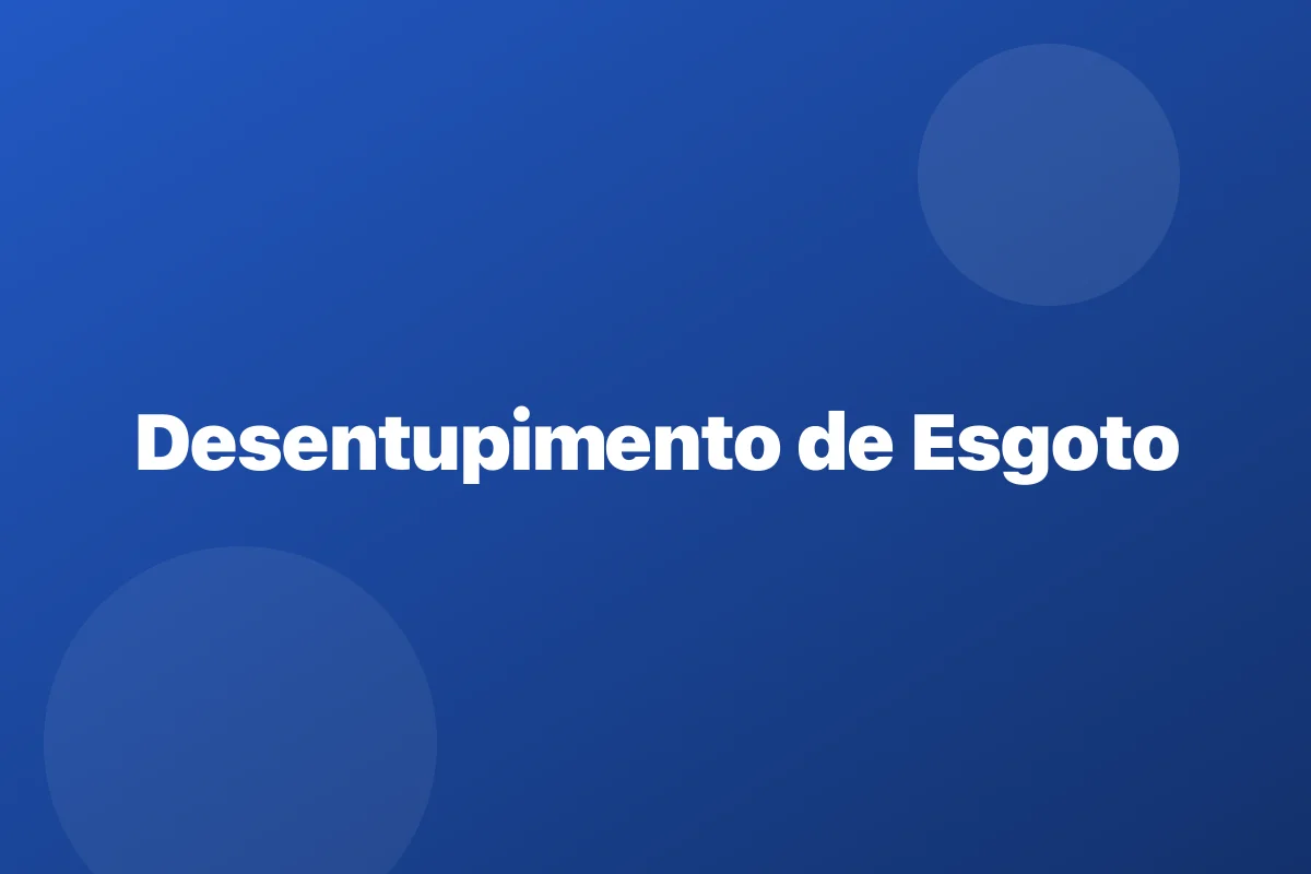 Hidrojateamento de tubulação em Joinville
