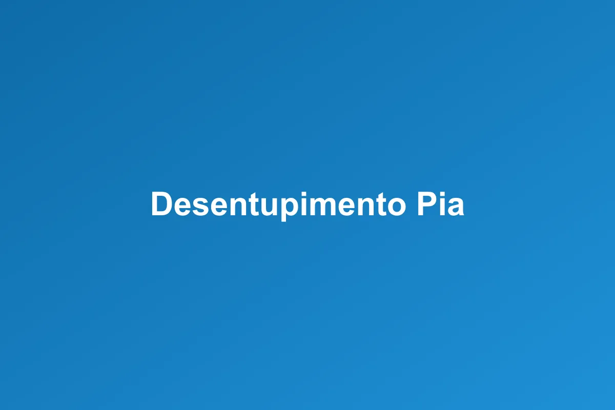 Desentupimento profissional em Joinville
